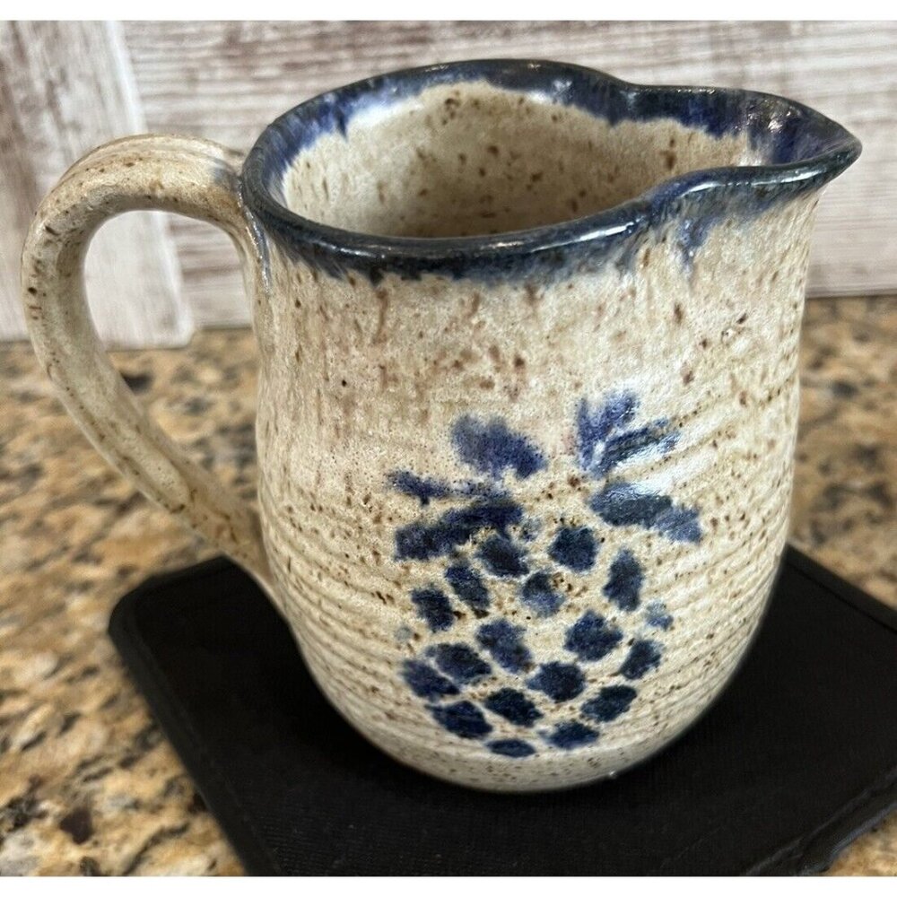 Pottery Stoneware Salt Glaze Pineapple Small Pitcher